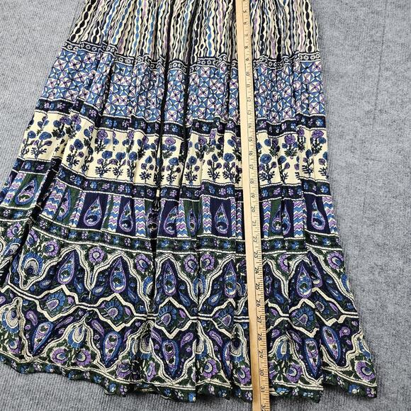 Vintage Sag Harbor Skirt Womens Petite Large Boho Floral Paisley Maxi Cottage - Picture 4 of 8